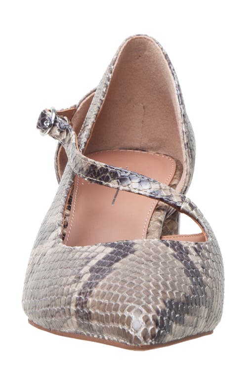 Linea Paolo Biondy Pointed Toe Half D'orsay Pump In Gray