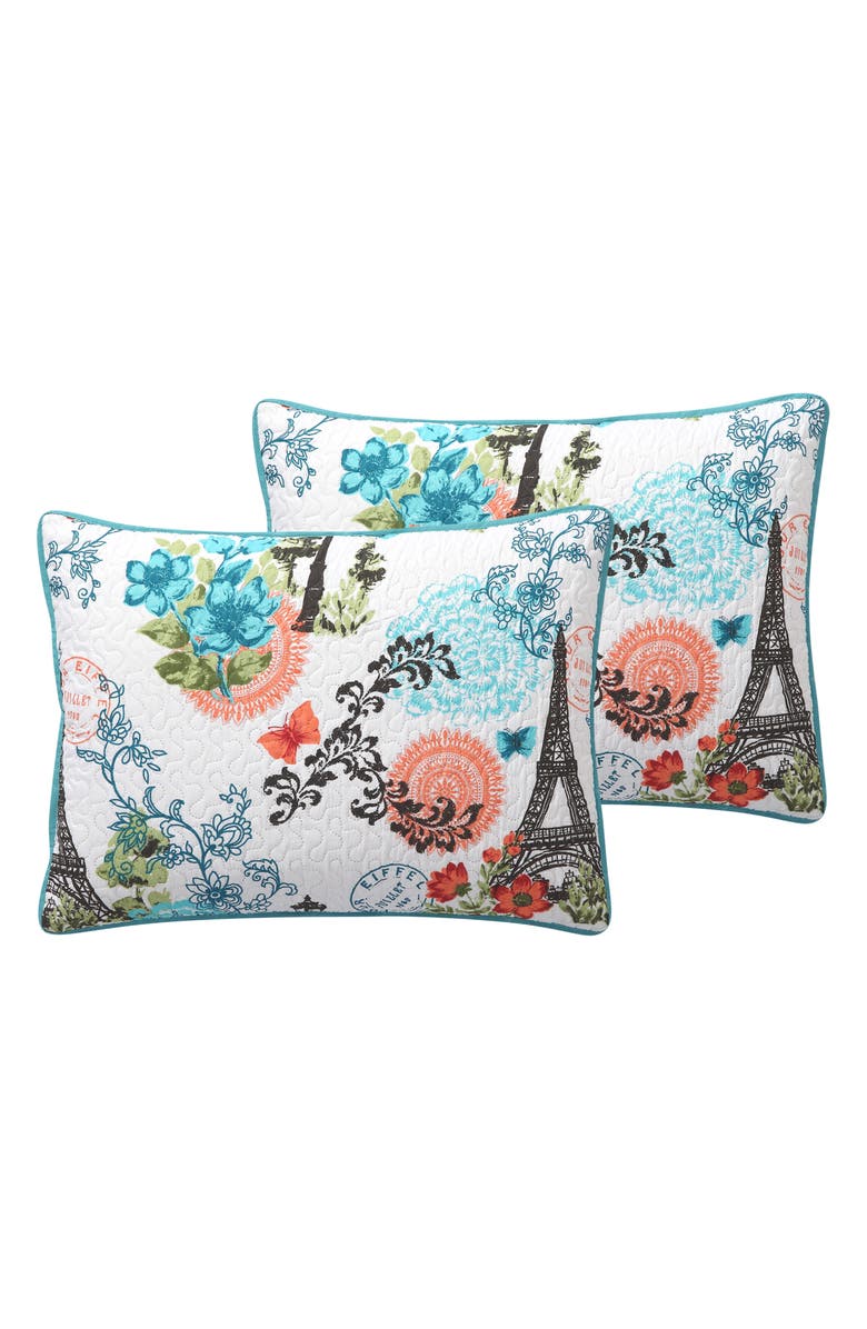 VCNY HOME Eiffel Reversible Quilt Set - Full/Queen, Alternate, color, Blue