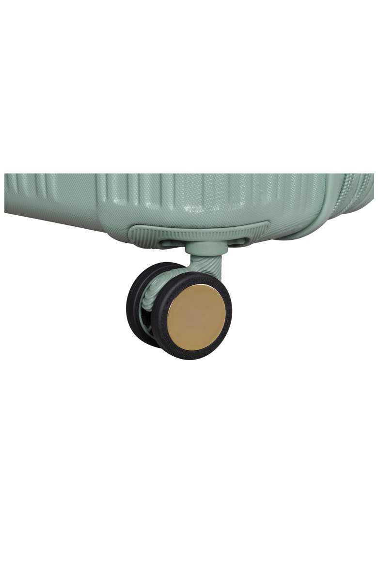 Luxuriant 31-Inch Hardside Checked Expandable Spinner, Alternate, color, ICEBERG GREEN