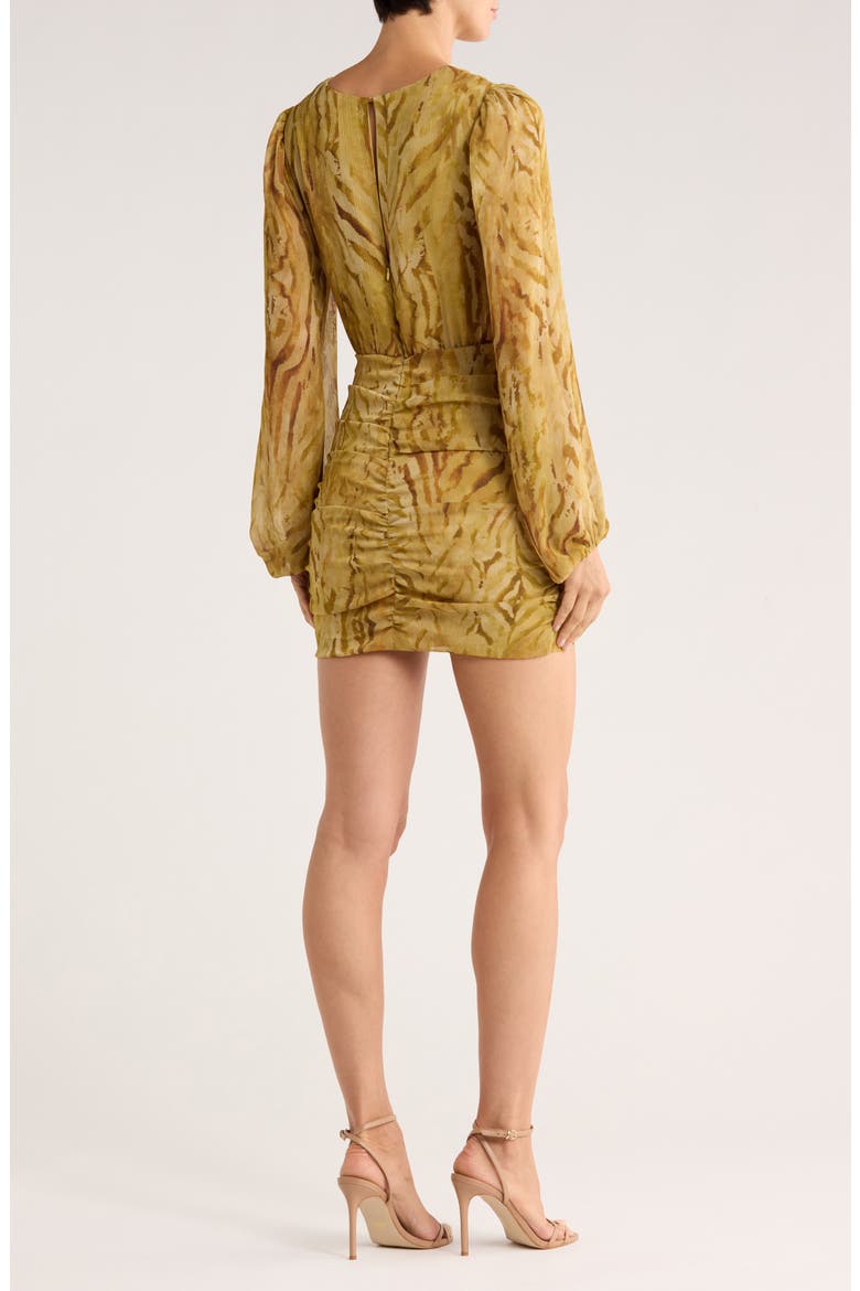 Piper Long Sleeve Minidress, Alternate, color, MUSTARD