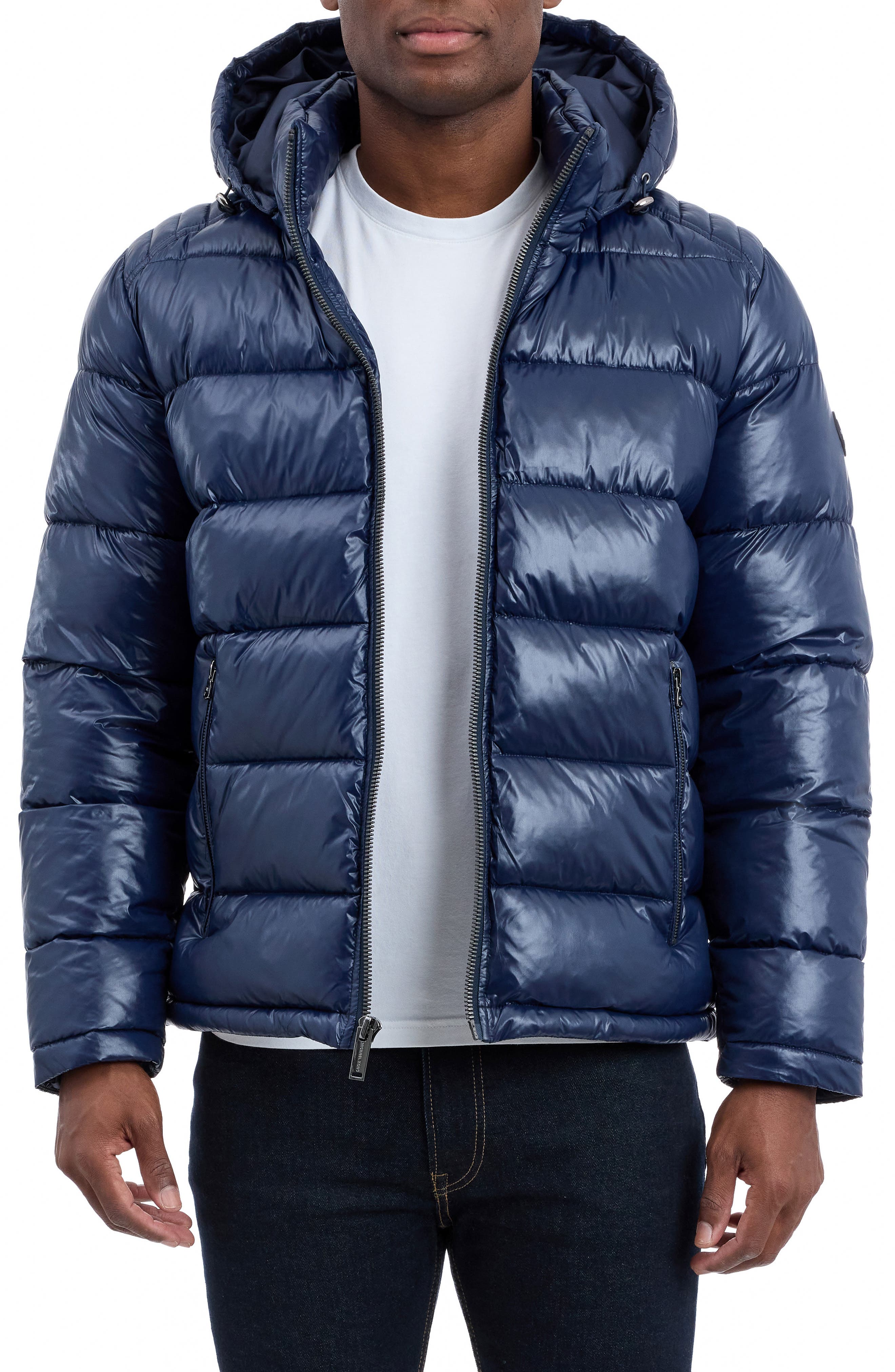 Michael Kors Balloch Water Resistant Hooded Puffer Jacket
