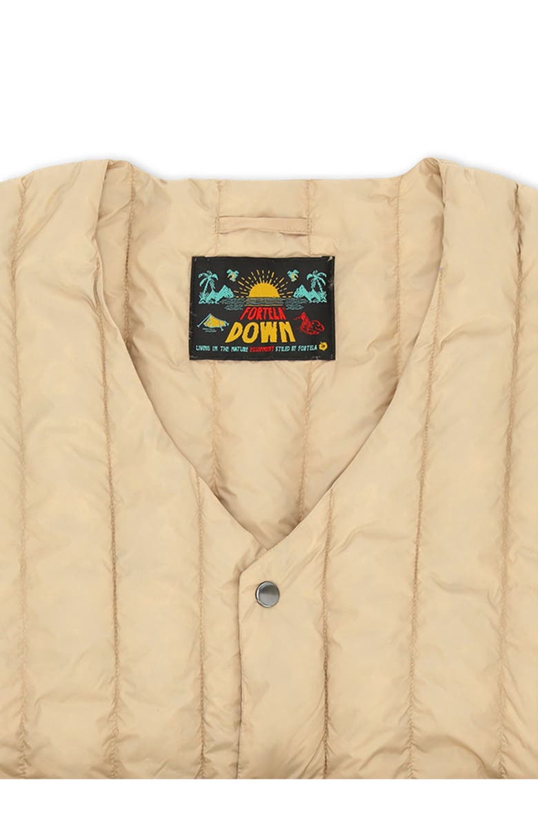 Fortela Birdie Quilted Nylon Vest, Alternate, color, Beige