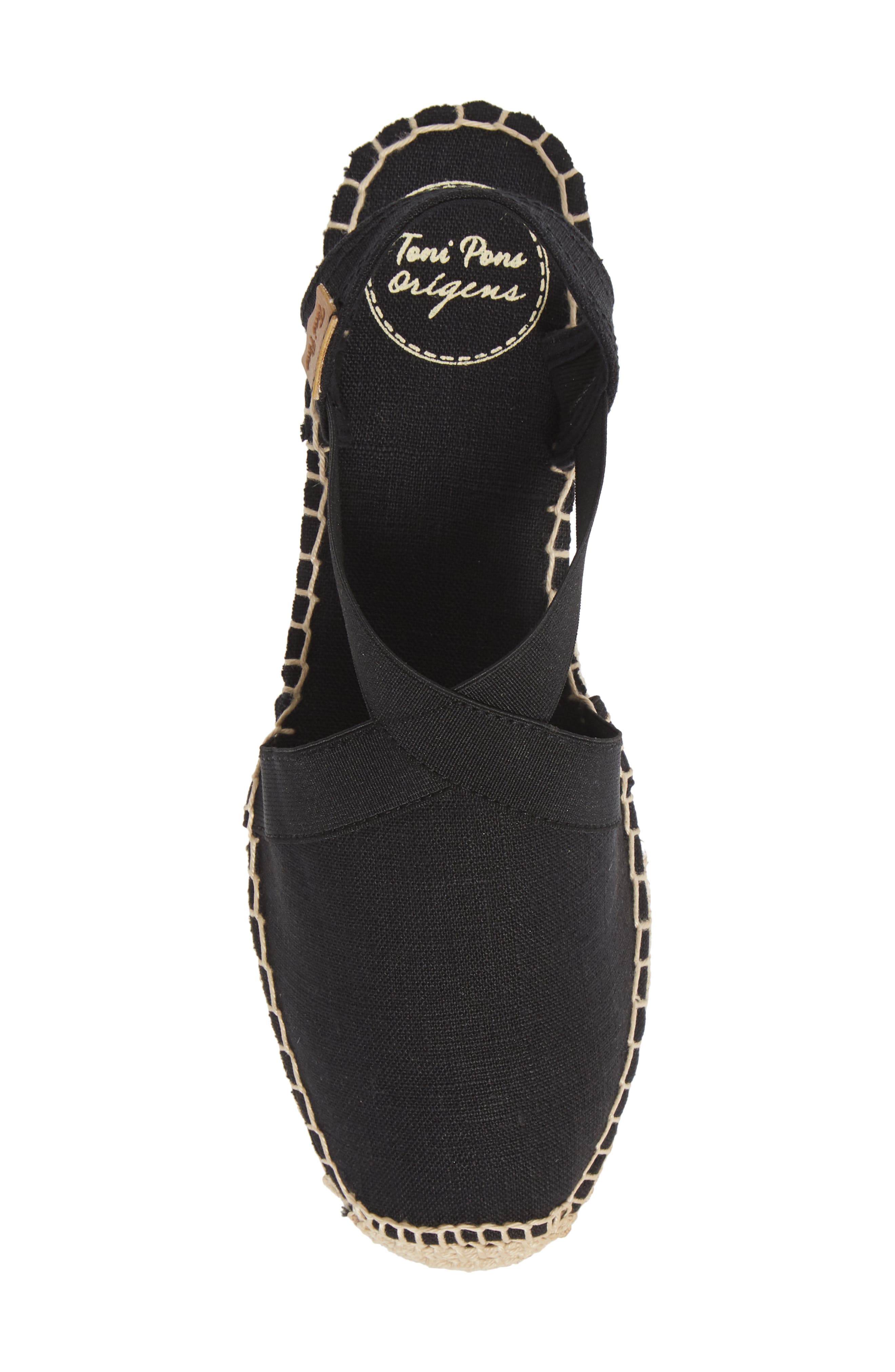 Toni Pons Verona Wedge Espadrille, Alternate, color, Black Fabric