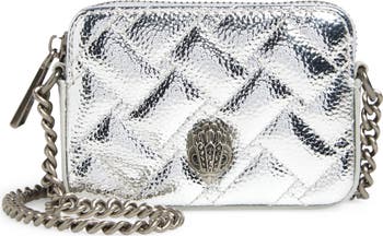 Micro Kensington Metallic Faux Leather Camera Bag