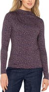 Liverpool Los Angeles Mock Neck Long Sleeve Shirt
