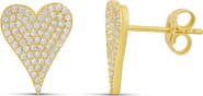 SHYMI Pavé Heart Stud Earrings