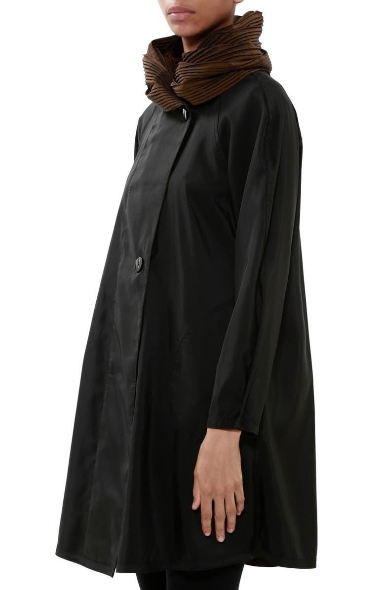 Mycra Pac Donatella Reversible Hooded Raincoat, Alternate, color, Brown Black