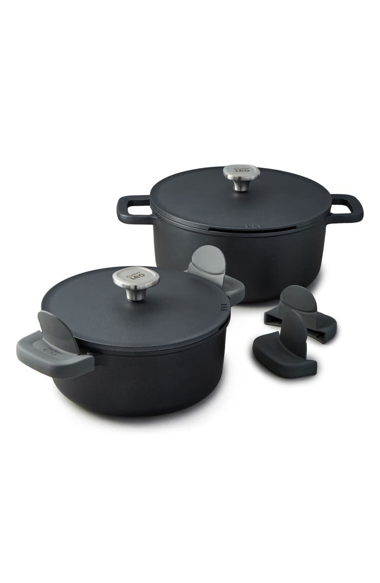 BergHOFF Leo Phantom 4-Piece Cookware Set, Main, color, Black