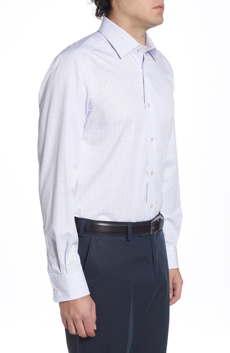 David Donahue Regular Fit Plaid Dress Shirt, Alternate, color, 