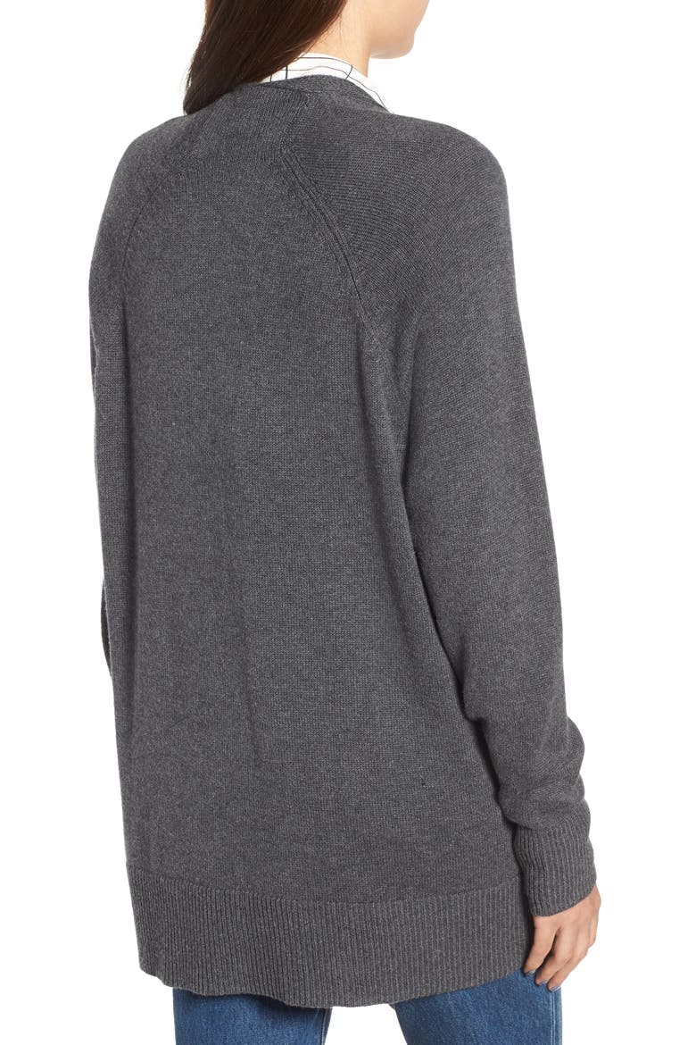 Boxy Cardigan, Alternate, color, GREY MEDIUM CHARCOAL HEATHER