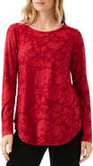 Karen Kane Floral Burnout Top
