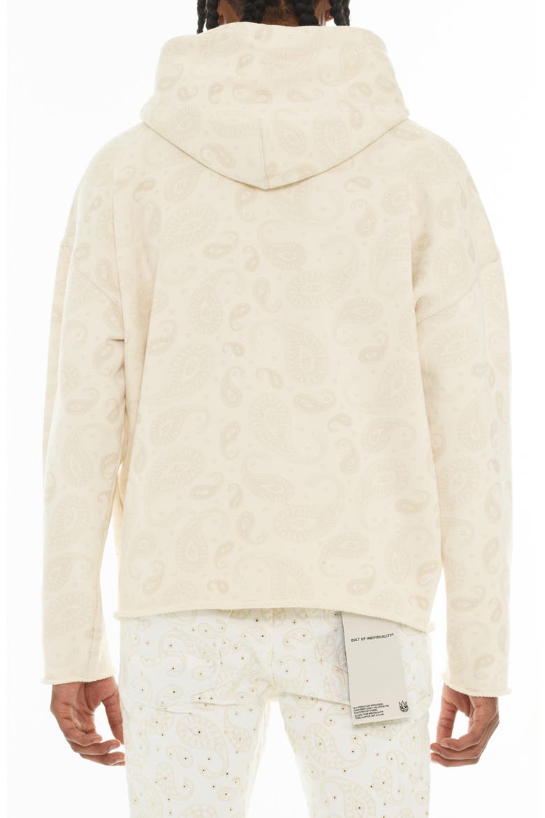 Rhinestone Paisley Cotton Hoodie, Alternate, color, PAISLEY