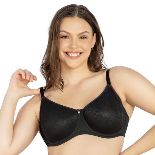 Parfait Pearl Seamless Minimizer Bra In Black
