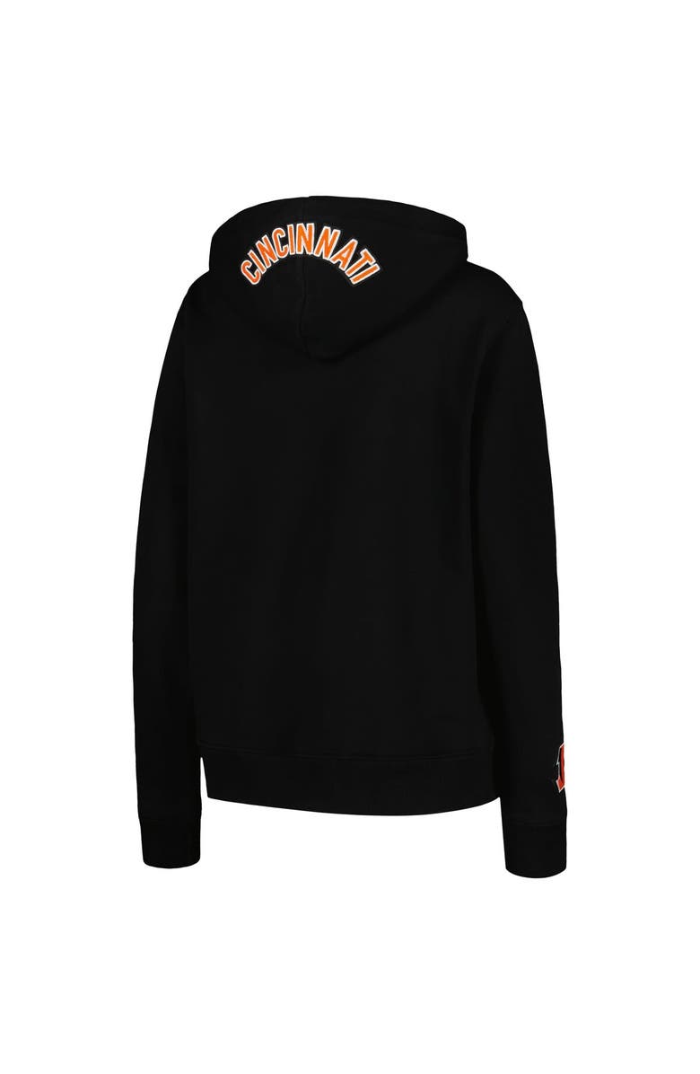 PRO STANDARD Women's Pro Standard Black Cincinnati Bengals Animal Print Fleece Pullover Hoodie, Alternate, color, Black