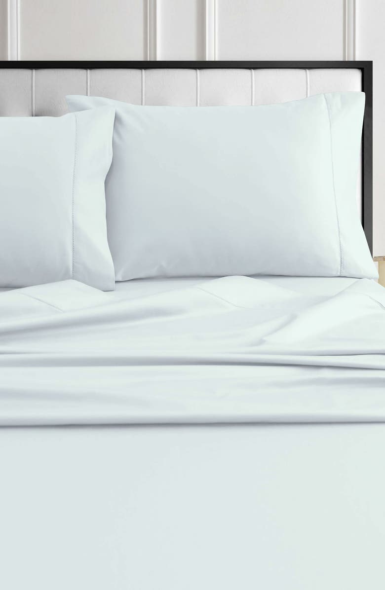 AZORES HOME Set of 2 Cotton Sateen Pillowcases, Alternate, color, White