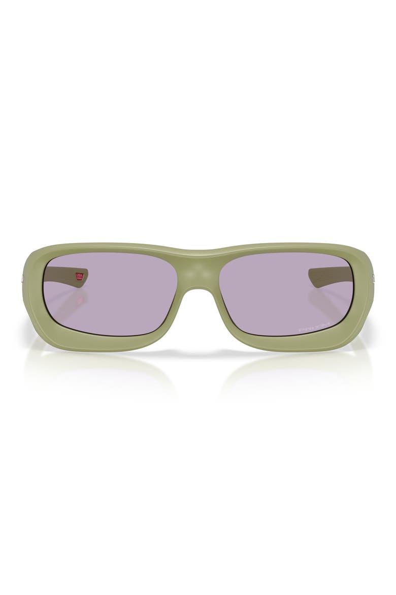 Gender Inclusive De Soto 59mm Rectangle Sunglasses, Main, color, MATTE FERN / PRIZM SLATE