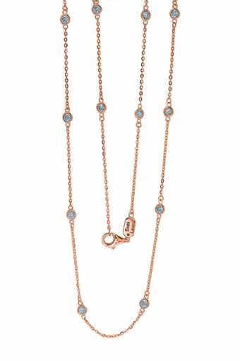 14K Rose Gold Diamond Layering Necklace - 1.00ctw