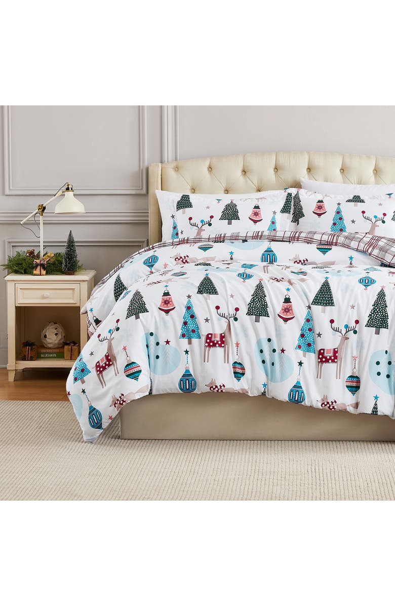 SOUTHSHORE FINE LINENS Winter Wonderland Oversize Holiday Comforter Set, Alternate, color, Winter Wonderland