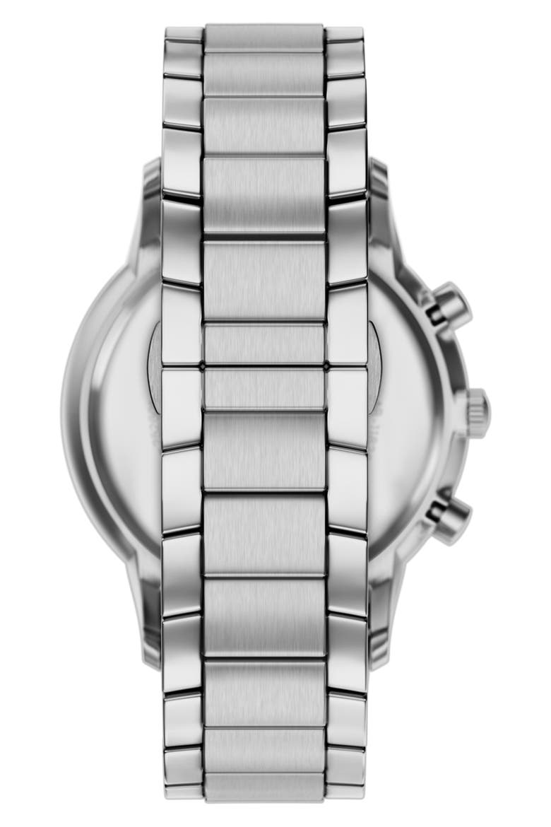 Archetipo Chronograph Bracelet Watch, 43mm, Alternate, color, SILVER/ BLACK