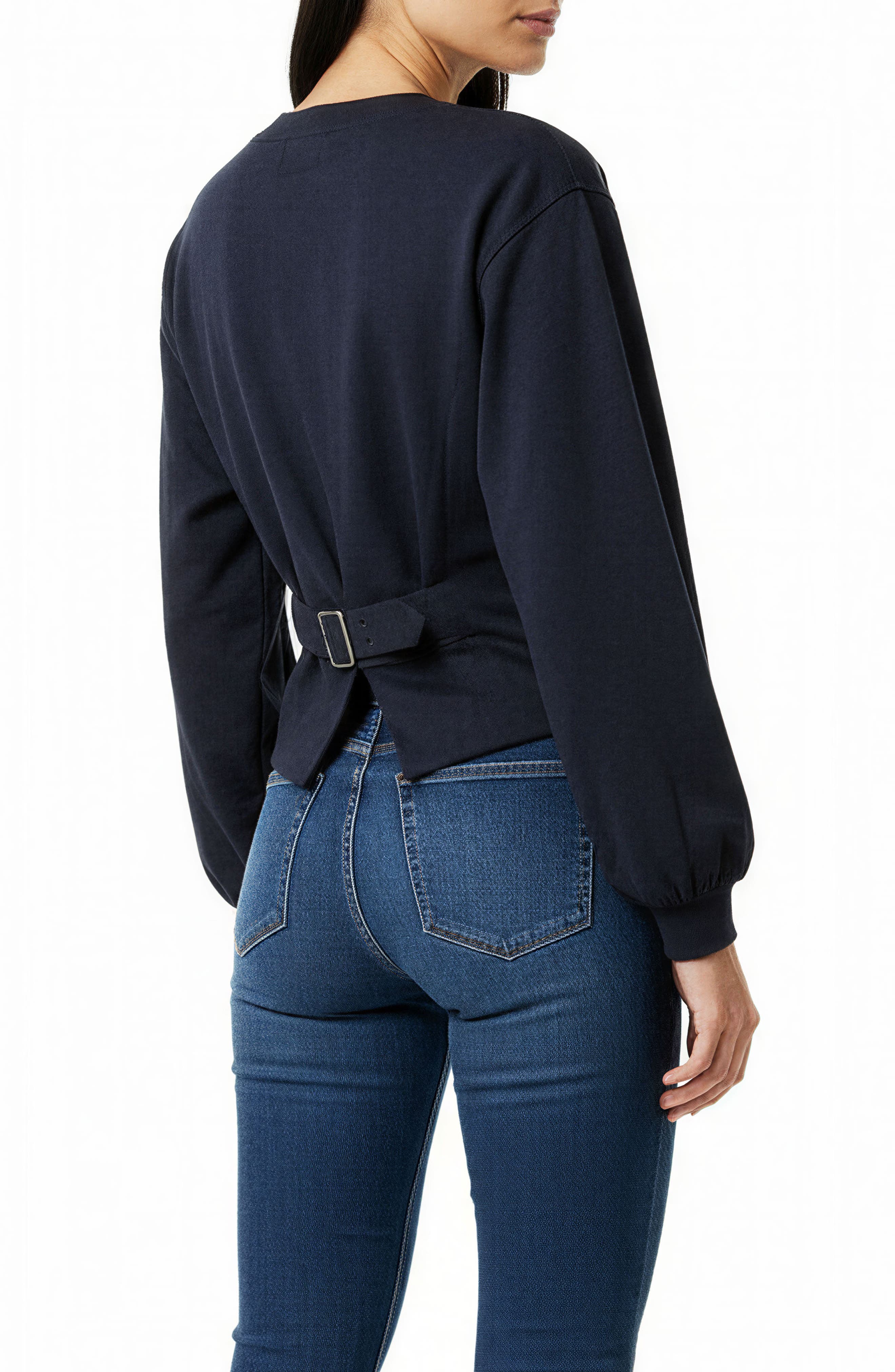 Back Buckle Pullover Sweater - image 4