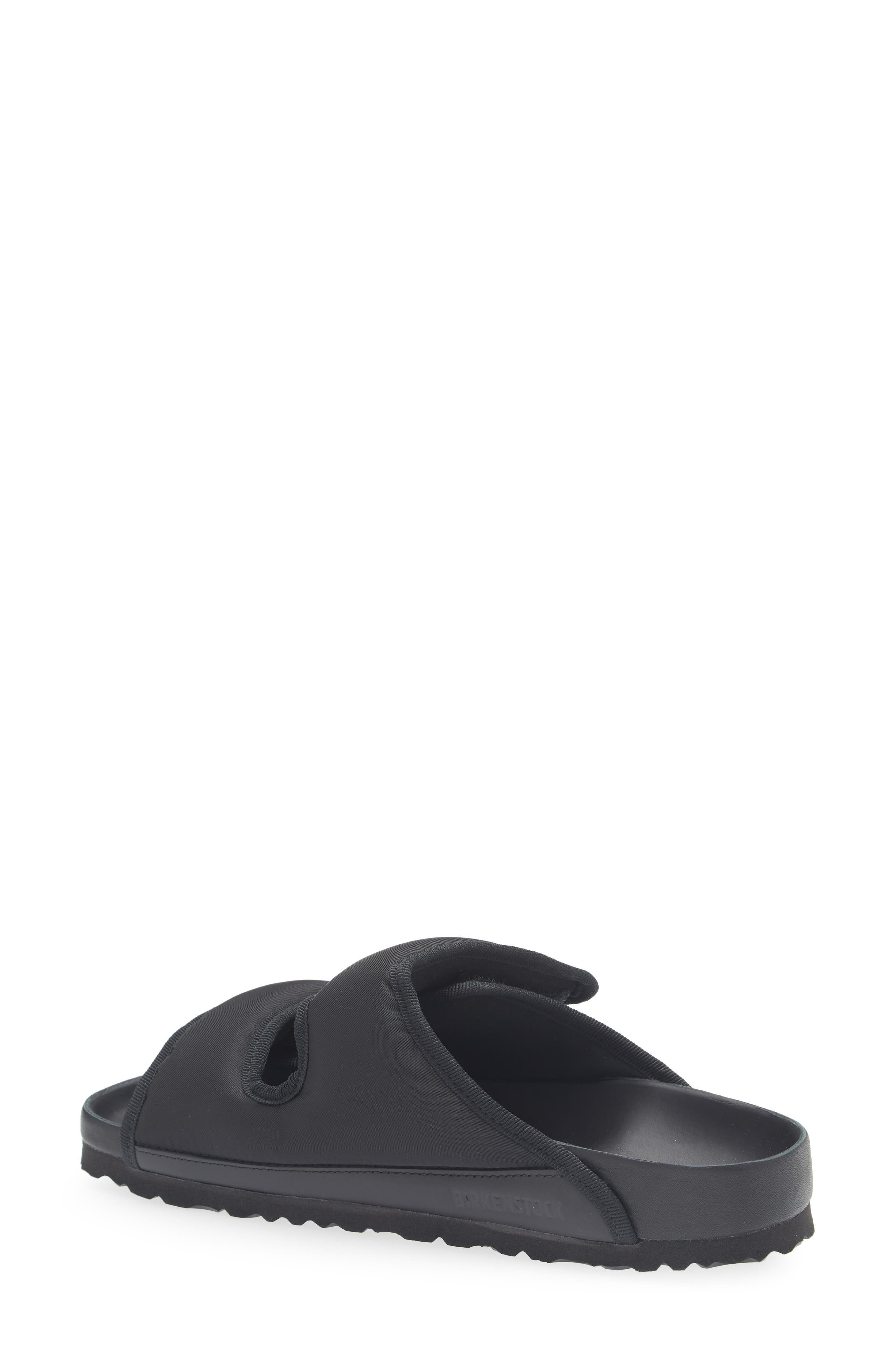 1774 BIRKENSTOCK Arizona Black Cozy Nylon Sandal, Alternate, color, Black