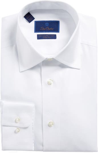 Luxury Non-Iron Trim Fit Solid Dress Shirt