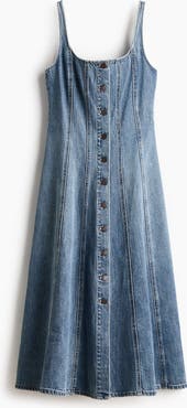 H&M Button-front Denim Dress