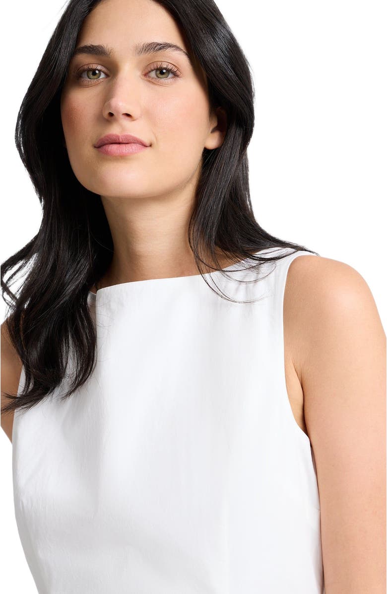 Onia Fitted Boatneck Bubble Mini Dress, Alternate, color, White