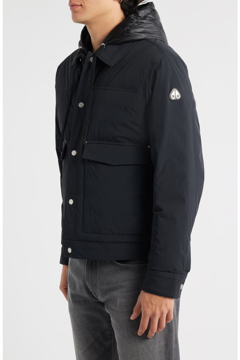 Brixton Down Trucker Jacket, Alternate, color, BLACK