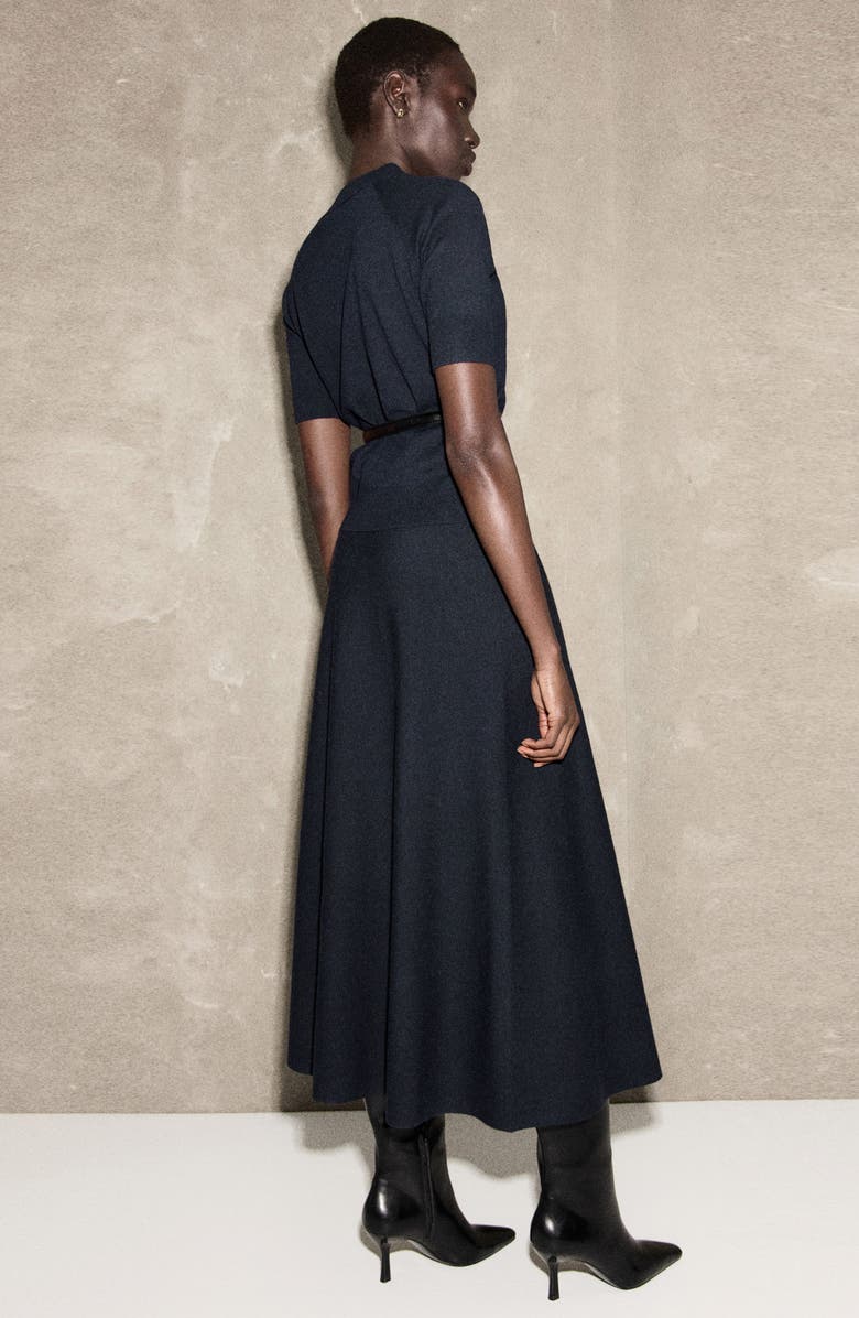 MANGO Knit Midi Skirt, Alternate, color,