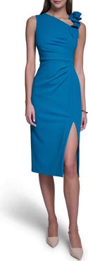 HALSTON Bodycon Midi Dress
