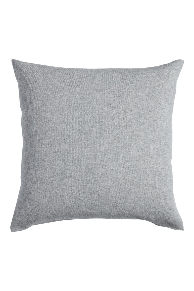 Cashmere Accent Pillow, Main, color, GREY DOVE HEATHER