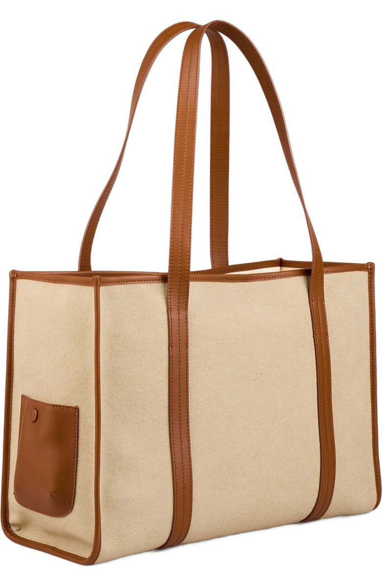 SANDRO Canvas tote bag, Alternate, color,
