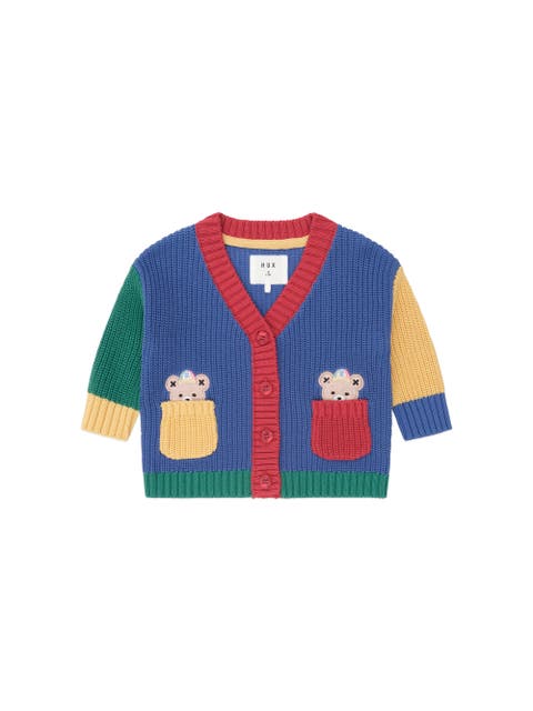 Colour Block Varsity Hux Cardi (Toddler, Little Kid, Big Kid)