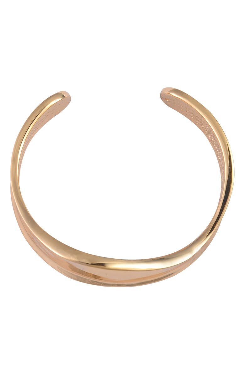 Laundry by Shelli Segal Curved Cuff Bracelet, Alternate, color, Gold