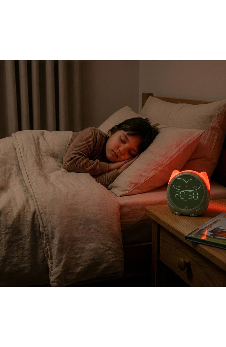 Cloud B Owlie - The Magical Sleep Trainer & Toddler Alarm Clock with Nightlight, Alternate, color, Green