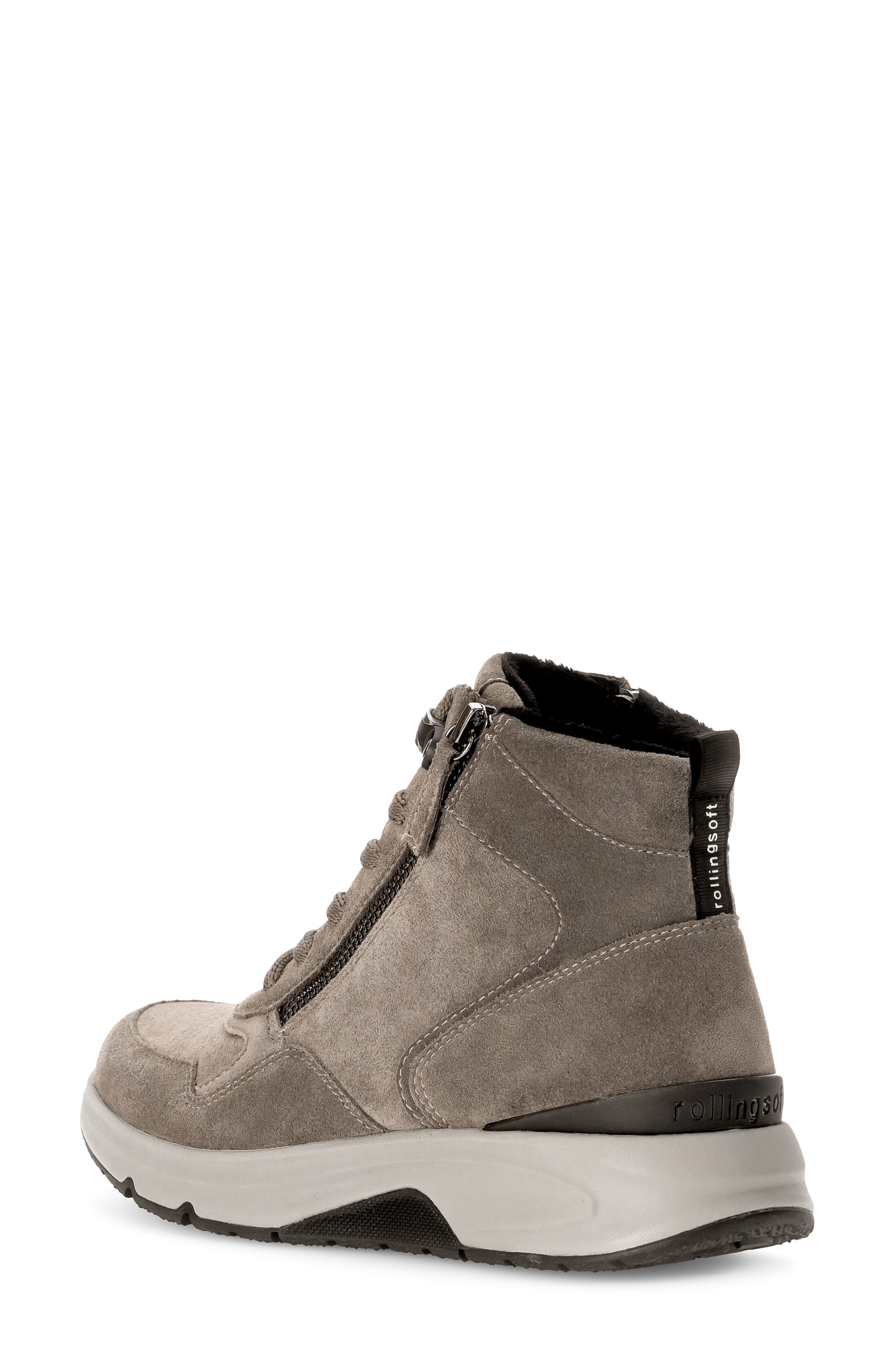 Gabor High Top Sneaker, Alternate, color, Mohair