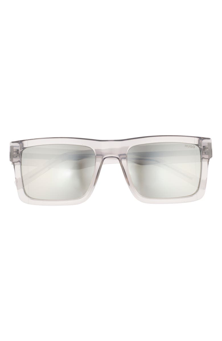 BOSS 55mm Square Sunglasses, Main, color, Grey