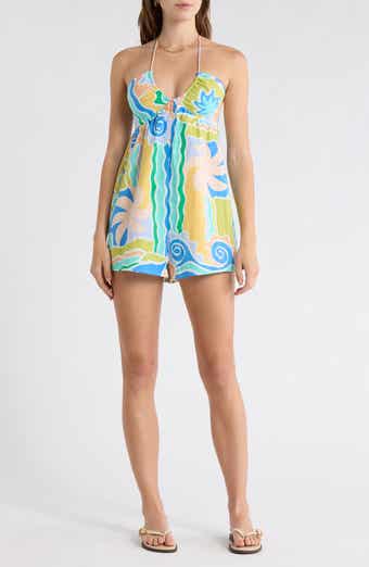 So Groovy Cotton & Linen Halter Romper