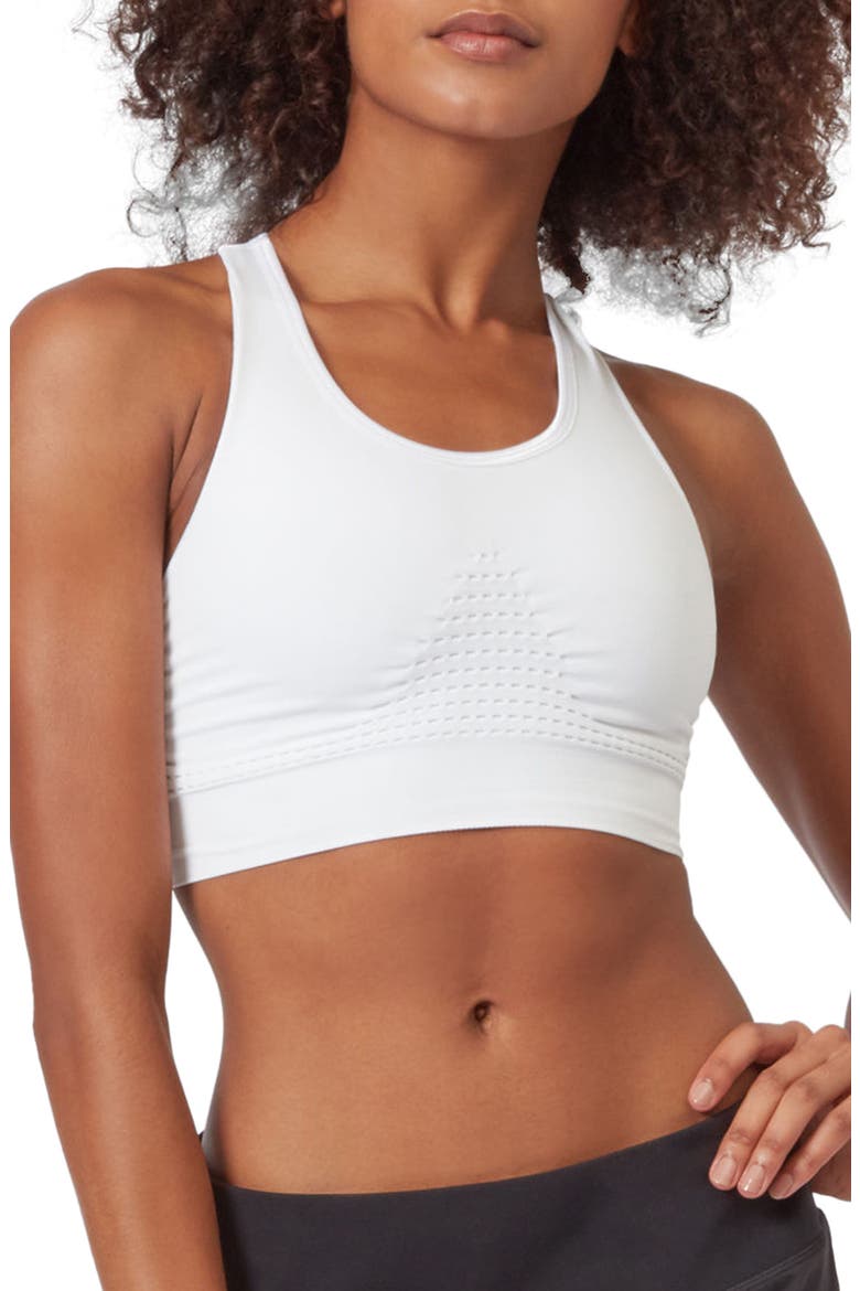 Stamina Sports Bra, Main, color, WHITE
