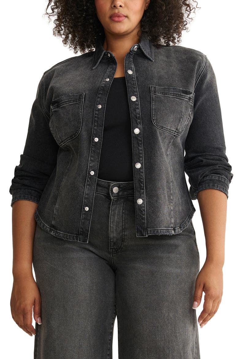 PMI Denim Shirt, Main, color, IN THE NIGHT