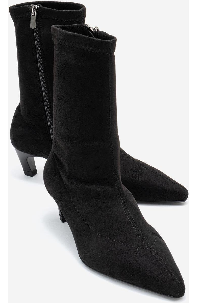 Prologue Shoes Alora Kitten Heel Boot, Main, color, Black Suede