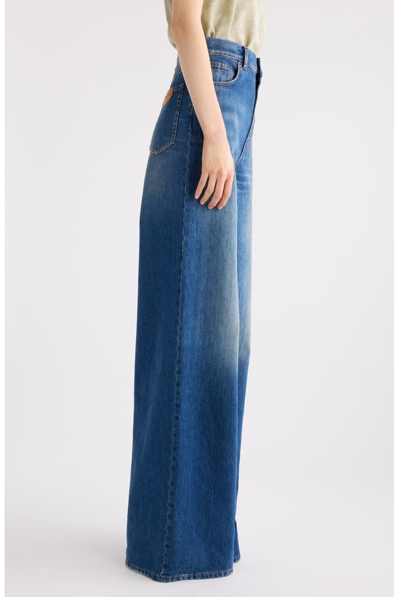 High Waist Wide Leg Jeans, Alternate, color, NIGHT BLUE