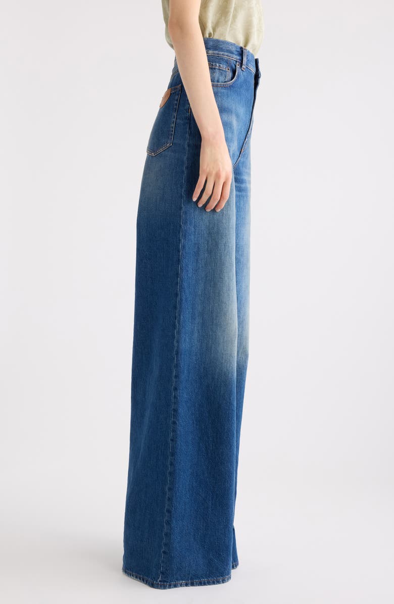 Chloé High Waist Wide Leg Jeans, Alternate, color, Night Blue