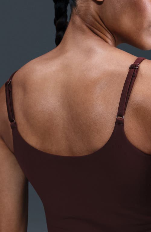 Nike One Dri-fit Camisole In Burgundy