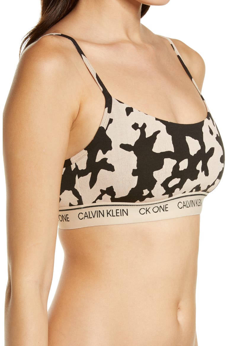 CK One Bralette, Alternate, color, CUT OUT PRINT_CHARMING KHAKI