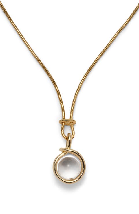 Sling Quartz Pendant Necklace