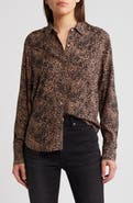 Rails Josephine Animal Print Button-Up Shirt