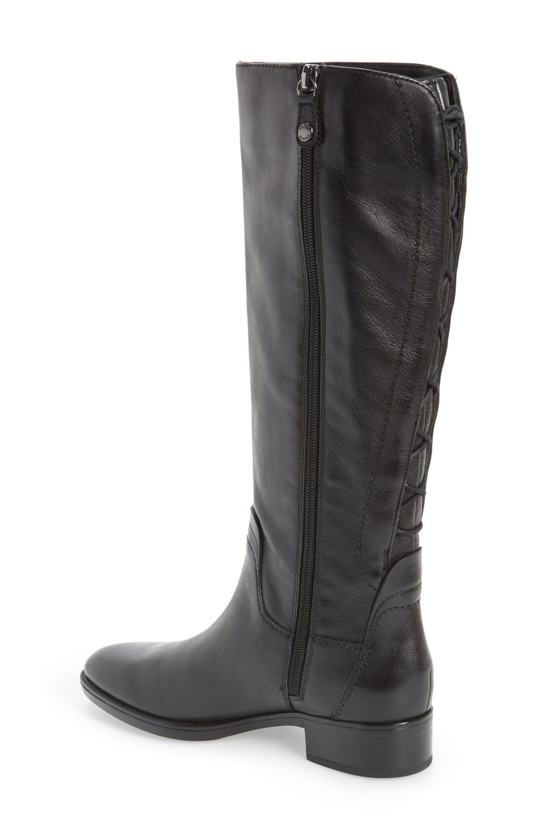 Geox 'Felicity' Adjustable Shaft Tall Riding Boot, Alternate, color, 
