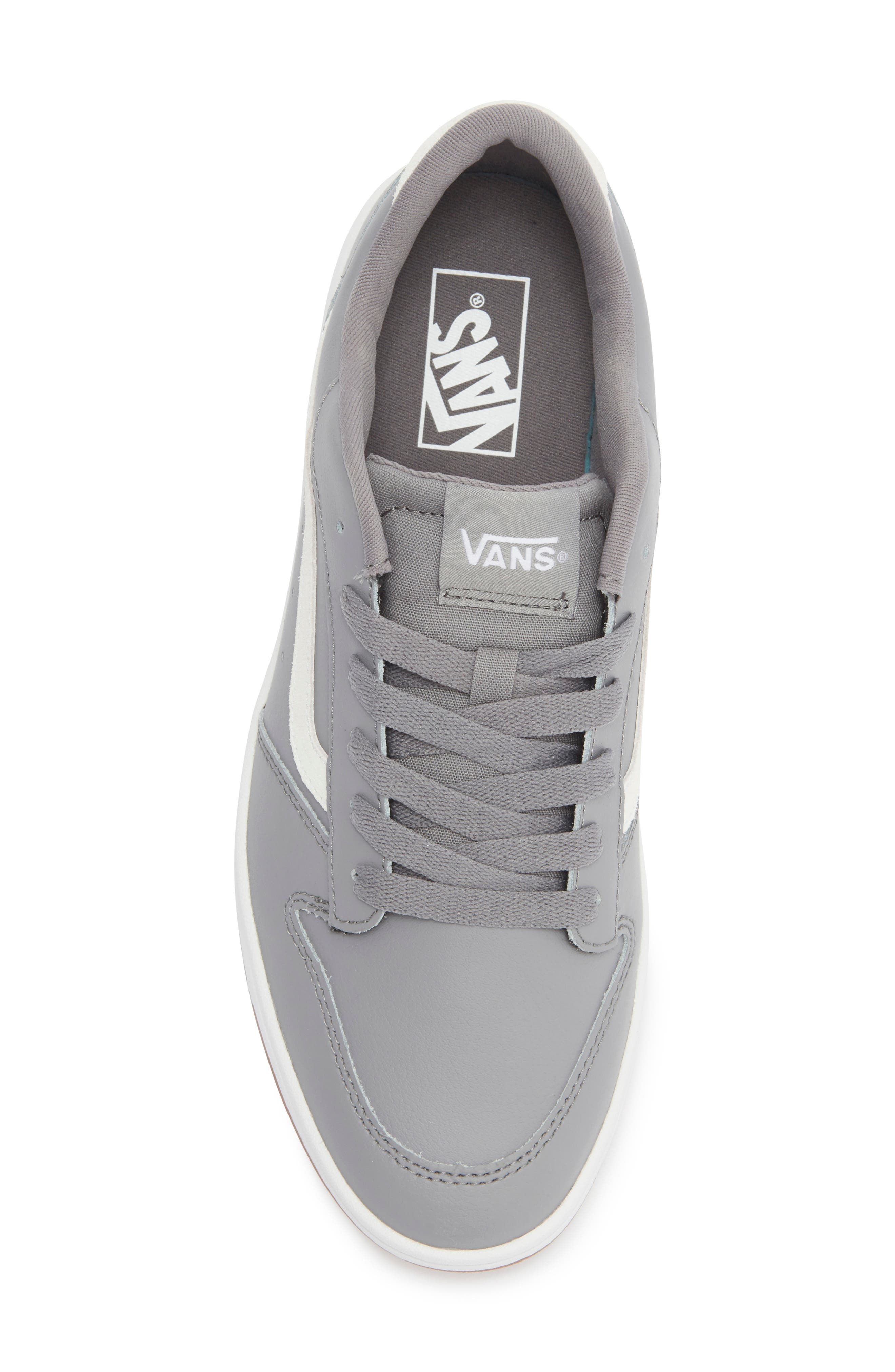 Vans Ryland Sneaker, Alternate, color, Leather Frost Gray/White
